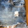 High Leg Denim Shorts Image 3