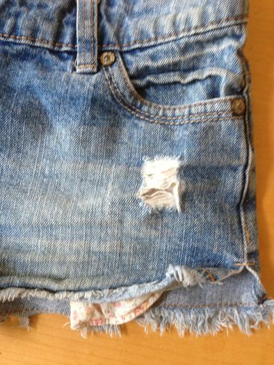 High Leg Denim Shorts