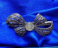 Antique / Vintage Silver Cameo Brooch