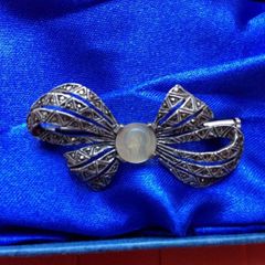 Antique / Vintage Silver Cameo Brooch
