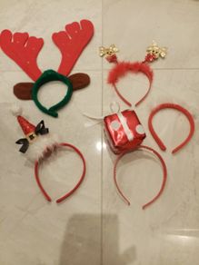 Girls Christmas hairbands