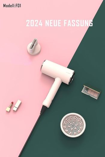 NEW SALE | 2200W Hair Dryer with Diffuser Brush Nozzle Ionic Blow Dryer Powerful Baby Pink