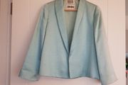 Bill Blass Silk Open Jacket, Size 14-16