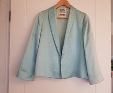 Bill Blass Silk Open Jacket, Size 14-16