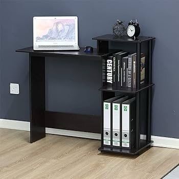 NEW SALE | Efficient Home Laptop Notebook Computer Desk, Study Desk, Writing Desk, Dark Walnut