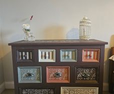 Solid pine upcycled chest of drawers