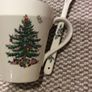 Spode Christmas Tree Mug and Spoon Set - as new condition Image 2