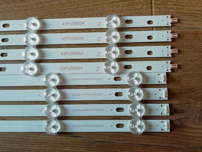 New Led Backlight Kit For Philips 43pus6504/12 43pus6554/12 43pus7505 43pus7555
