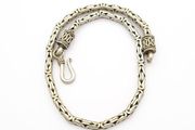 Vintage 925 Silver Byzantine Woven Link Bracelet