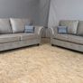 Oakland Mink Suede Leather Sofa Set Image 2