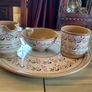 Nicholas Mosse REDUCED.  new lavender 4 piece set . Round platter , large mug , creamer and sugar bowl Image 4