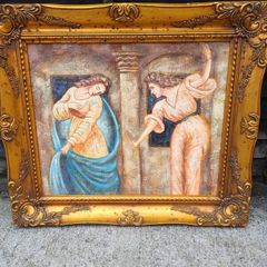Vintage Large Framed Ornate Art Print