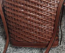 Vintage 1994 St Michael (Marks & Spencer) Woven Leather Bag
