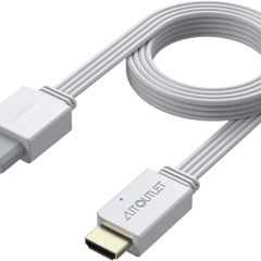 Wii to HDMI Converter 1080P 5ft/150 cm for Full HD Device, Adapter with HDMI Male Cable Output Compatible with Nintendo Wii, Wii U, HDTV, Monitor-Supports All Wii Display Modes