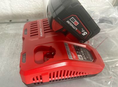 Milwaukee Rapid charge 5ah battery New