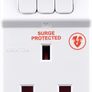 Three Socket Surge Protected Adaptor with Individual Switches Image 6
