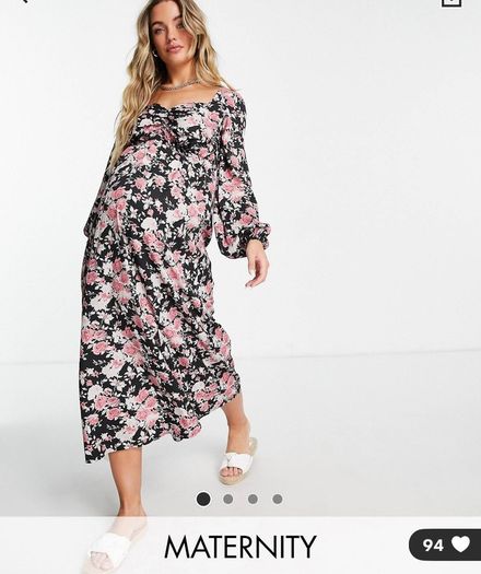 Misguided NEW maternity dress floral UK10