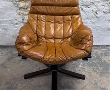 1960s Gerald Easden Lounge Chair In Sumptuous Cognac Leather