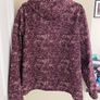 Mountain Warehouse Burgundy and Pale Pink Fleecy Coat Jacket with Hood Image 2