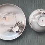 Japanese teacup and saucer. Image 3