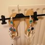 Women's White Jewelled Summer White Sandals NEW Toe Post SIZE 40 Image 2