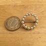 18ct White Gold Omega Pearl Brooch Image 4