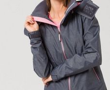 Brand new Superdry Women's Hooded Windbreaker Arctic Hooded cliff Hiker Grey pink lining Jacket size S UK10 EU38 Postage included