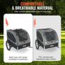 Dog Bike Trailer, Supports up to 40KKG  88 lbs, Pet Cart Bicycle Carrier, Easy Folding Frame Image 3