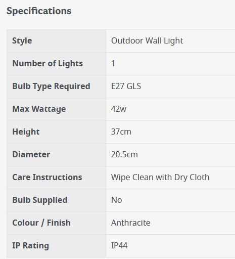 Outdoor Half Wall Lantern
