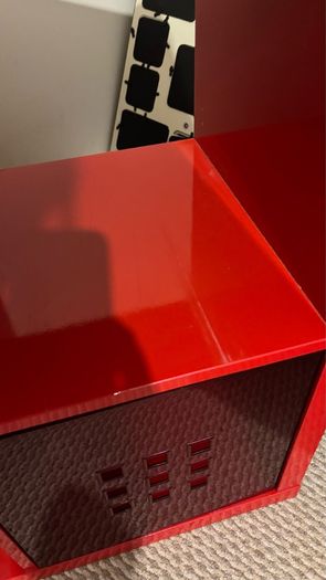 Ikea red kallax unit
