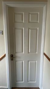 Timber white door