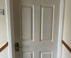 Timber white door