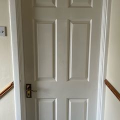 Timber white door