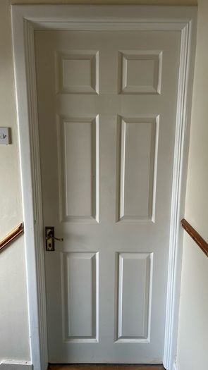 Timber white door