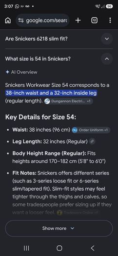 snickers trousers