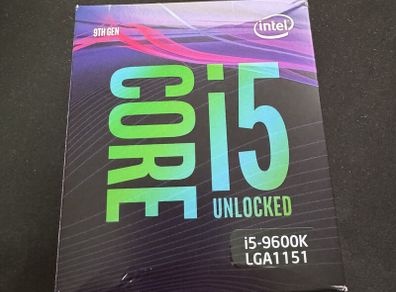 Intel Core I5-9600k Boxed Cpu