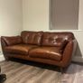 Zinc DFS Leather Sofa Perfect Condition Image 4