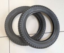 Black rubber bicycle/ scooter tire