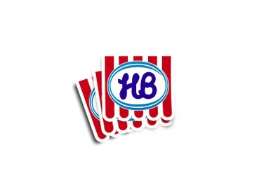 HB Ice Cream Retro Glossy Stickers 2-Pack
