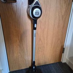 Cordless HEPA filter vacuum (Beldray Airgility PetPlus) with attachments, charger and extra filter