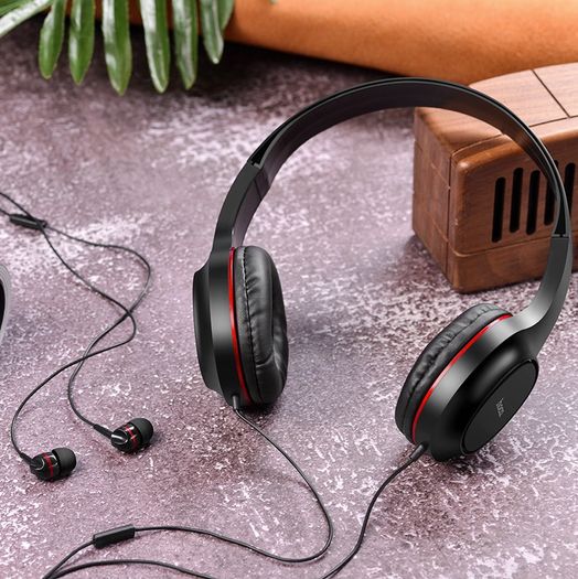 Brand New Hoco W24 Enlighten Wired 2in1 Earphones & Headphones With Mic.