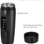 12V 350ml Electric Kettle with 40 100C Temperature Adjustable, Portable Coffee Warmer, Mini 304 Stainless Steel Liner Water Heating Mug, 80W Electric Travel Cup Bottle, Leak-proof Image 6