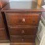 3 piece set bedroom mahogany effect furniture Image 3