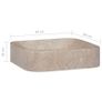 Sink Grey 40x40x10 cm Marble Image 6