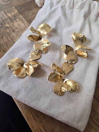 Maison Sabben 24 carat gold earrings
