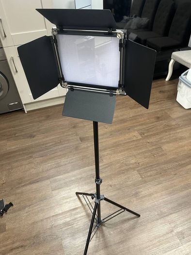 Brand New Neewer NL 660 LED Video Light + Stand + Black Backdrop Bundle