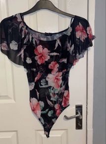New Look Mesh Floral Bodysuit