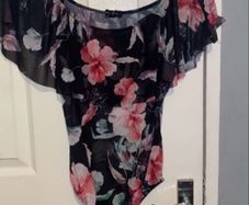 New Look Mesh Floral Bodysuit