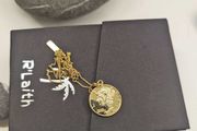 Necklace Coin Timeless Elegance 925 Sterling Silver Pendent Roman Disc