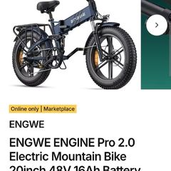 Engwe Engine Pro 2 Electric Bike Brand New Unopened